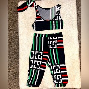 Fashion Nova Two-Piece Set / w Headband